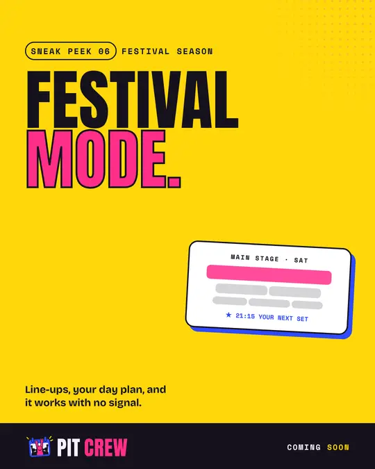 A sneak peek poster: Festival mode.